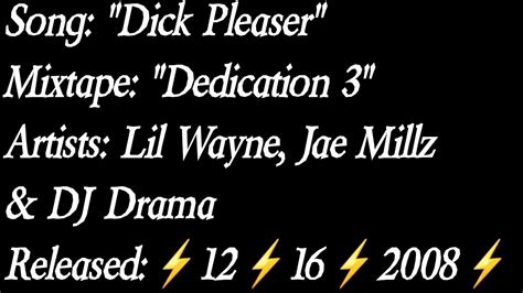 dickpleaser lil wayne|Lil Wayne – Dick Pleaser Lyrics .